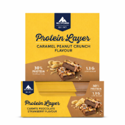 Multipower Protein Layer Caramel Peanut Crunch %30 Protein düşük şekerli protein bar