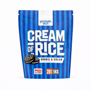 Protein OCN Cream of Rice Cookie & Cream aromalı hızlı sindirilen karbonhidrat ürünü 1 kg