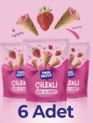 Trio Move Mini Kornet - Çilekli Krema, Çilekli Çikolatalı